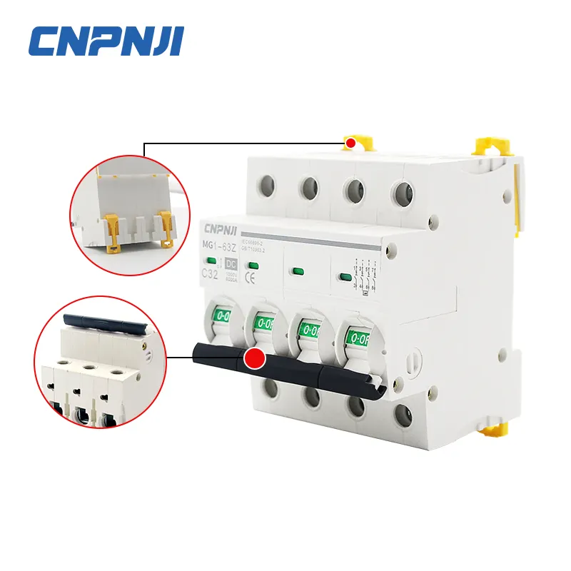 Small Circuit Breaker Air Switch 1p2p3p4p Household Open Switch Leakage 6A-32A-63A mcb