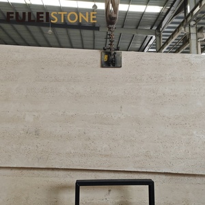 Travertino Blanco <span class=keywords><strong>Crema</strong></span> Pulido Italiano en Losas Grandes y Azulejos para Decoración <span class=keywords><strong>de</strong></span> Pisos/Paredes <span class=keywords><strong>de</strong></span> Hoteles Modernos - Product Image 4