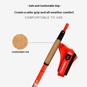 Bâtons <span class=keywords><strong>de</strong></span> <span class=keywords><strong>ski</strong></span> <span class=keywords><strong>alpin</strong></span> nordique en fibre <span class=keywords><strong>de</strong></span> <span class=keywords><strong>carbone</strong></span> personnalisés Équipement <span class=keywords><strong>de</strong></span> sport <span class=keywords><strong>de</strong></span> plein air léger pour le <span class=keywords><strong>ski</strong></span> et le trekking avec poignée antidérapante - Product Image 4