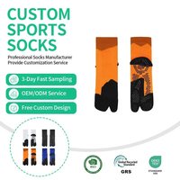 Chaussettes de sport professionnelles à deux doigts, antidérapantes à pois, tricotées, montantes, antibactériennes, unisexe, pour l'automne