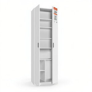 Armario Multiusos con Múltiples Estantes 180x58x37 Cm Blanco Para Almacenamiento y Organización - Product Image 3