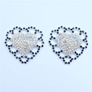 MOGlovers Cache-tétons réutilisables mignons en forme <span class=keywords><strong>de</strong></span> <span class=keywords><strong>bijou</strong></span>, adhésifs, pour soutien-gorge, cache-seins décoratifs sexy - Product Image 5