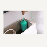 Lot de 4 nettoyants concentrés pour toilettes, gel nettoyant anti-taches pour réservoir de toilettes avec corde de suspension, usage domestique