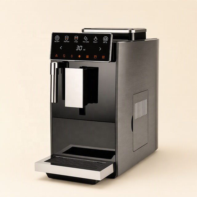 Automatic Coffee Maker Electric 1350W Professional Bean to Cup Espresso Coffee Machine with Touch Screen for Home Office Use