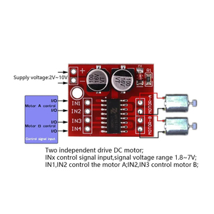 MX1508 Dual h-bridge <span class=keywords><strong>Motor</strong></span> Stepper modul <span class=keywords><strong>Driver</strong></span> 2-arah PWM kecepatan 1,5 A <span class=keywords><strong>DC</strong></span> 2 V-10 V L298N ICs kategori produk - Product Image 2