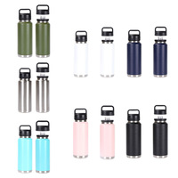 Botol Air Stainless Steel RTS 36oz, Vacuum Insulated, dengan Gagang, Grosir Partai Besar