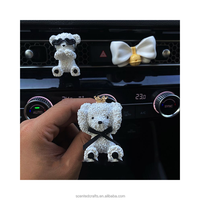 Rafraîchisseur d'air personnalisé pour voiture Pierre de gypse Ourson Diffuseur Clip pour bouche d'aération de voiture