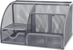 ที่ใส่ดินสอปากกาไม้บรรทัดตาข่ายทำจากโลหะอเนกประสงค์ความจุขนาดใหญ่ - Product Image 2