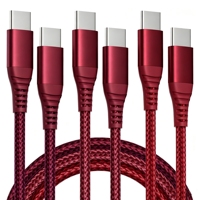 Câble USB Type-C vers Type-C 5A 3A à charge rapide, gaine en nylon/PVC, conducteur en cuivre pur pour téléphones mobiles et ordinateurs