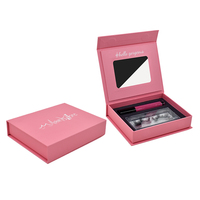 Boîte cadeau magnétique de luxe personnalisée pour faux cils et mascara cosmétiques avec miroir et design anti-poussière Fournisseur fiable