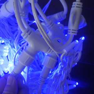 ไฟ LED ผ้าม่านน้ําตก 3*3 เมตร 300 ไฟวันคริสต์มาสเต็มไปด้วยดาวตกแต่งหน้าต่างผู้ผลิตสตริงไฟ - Product Image 6