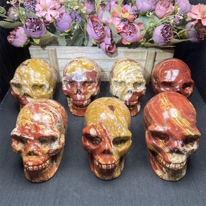 Tay Khắc Tinh Thể Tự Nhiên Hộp Sọ Van Gogh Ngọc Hình Trái Tim Mắt <span class=keywords><strong>Skull</strong></span> Cho Phong Thủy Trang Trí Nội Thất - Product Image 1