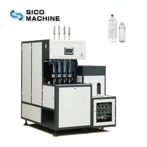 High Capacity 4 Cavity Semi Automatic Mineral Water Bottle Blowing Making Machine Price