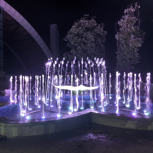 Fuente de Agua Seca de Acero Inoxidable Baihsui con Iluminación DMX, Diseño Cuadrado Dinámico para Jardín, Patio, Moderna, 1 Año de Garantía - Product Image 3