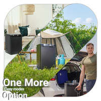 Réfrigérateur à absorption 46L compact, alimenté au GPL/propane/gaz/électricité, à porte unique, pour usage domestique hors réseau, congélateur à gaz