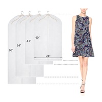 Housse de vêtement en polyester transparente personnalisée avec logo sur mesure, vente en gros, durable, écologique, haute qualité