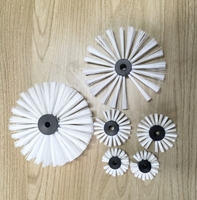 Brosse de nettoyage industrielle en fibres synthétiques de qualité supérieure avec revêtement Picote, personnalisable OEM pour le nettoyage et le pulvérisation des canalisations d'égouts, Diamètre extérieur 50 mm