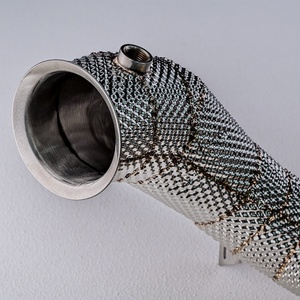 For Benz AMG GT GTS GTC GTR Exhaust Straight Header Downpipe 2015-2017 M178 C190 Heat Shield Exhaust Downpipe - Product Image 3