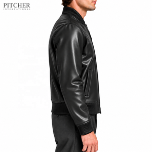 Veste en cuir pour homme, style motard, vente en gros, fournisseur d'usine, patchs personnalisés, faible MOQ, usine aux États-Unis - Product Image 3