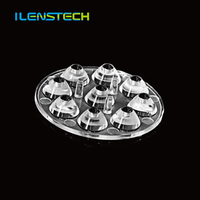 Lentille multi-objectif ronde 9 optiques en 1, dispositif de 25 degrés, écran led de 45mm
