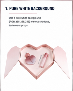 Caja de Regalo de Maquillaje de Lujo en Forma de Corazón Rosa con Doble Puerta, Empaque de Cartón Rígido para Cosméticos, Cuidado de la Piel y Set de Belleza - Product Image 6