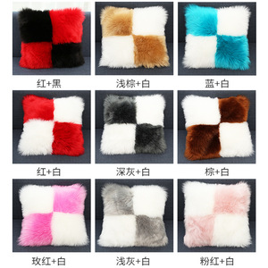 Shengxi Plush <b>Throw</b> Pillow Square Washable Living Room Decorative Cushion Cover Without Core - Product Image 5
