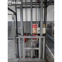 Vente directe d'usine, élévateur de marchandises hydraulique à double rail de guidage, sur mesure, 1,5t, élévateur de marchandises pour entrepôt