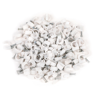 Abrazadera de <span class=keywords><strong>cable</strong></span> tipo R, sujetador de <span class=keywords><strong>cable</strong></span> de nailon con tornillo, abrazaderas eléctricas de plástico para fijación de cables - Product Image 6