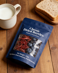 Échantillon Gratuit - Pochette Personnalisée à Fermeture Éclair avec Fenêtre Transparente, Logo Imprimé, pour Fruits Séchés - Fraîcheur Assurée, Robuste et Sûre - Product Image 1