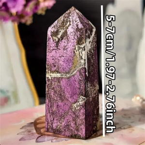 คริสตัลธรรมชาติ ปูร์ปูไรต์ ทรงสี่เหลี่ยม หายาก สีม่วง แมงกานีส ฟอสเฟต หินบำบัด สำหรับสะสม ตกแต่งบ้าน ขายส่ง - Product Image 4