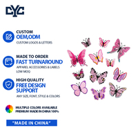 Parche Bordado Personalizable de Insecto Colorido, Diseño Ligero, Parche Termoadhesivo de Mariposa Rosa Linda