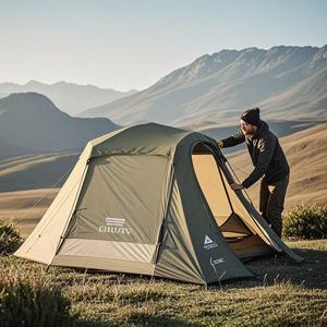 Automatic Pop-Up Design Wholesale Oxford Camping <b>Tent</b> One Bedroom Fiberglass Pole Outdoor Adventure EquipmentManufacturers - Product Image 3