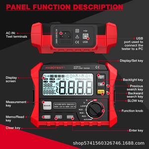 Strumenti Elettrici HABOTEST HT5910 Tester Interruttore Differenziale e Resistenza di Loop con Funzioni di Protezione - Product Image 2