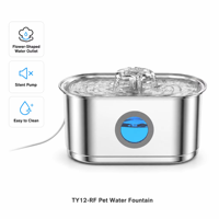 Fontaine à eau pour animaux de compagnie en acier inoxydable 304 de qualité supérieure, distributeur d'eau circulante de 3,2 L pour chats, petits chiens, abreuvoir d'intérieur