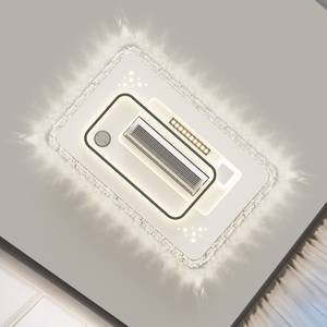 Ventilateur sans pales silencieux avec lumière, télécommande, design moderne, moteur DC - Product Image 4