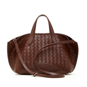 Bolso Tote de Cuero Vacuno Trenzado, de Lujo, de Alta Gama, Portátil, de Cuero Genuino, para Mujer, para Invierno <span class=keywords><strong>y</strong></span> Verano - Product Image 1