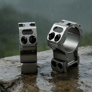 Anillas de Aluminio BANGBANG para Mira Telescópica, Tubo de 30 mm, Montaje de 20 mm con Tornillos de Doble Fila, Altura Central de 1.26 Pulgadas para Uso en Exteriores (Gris) - Product Image 2