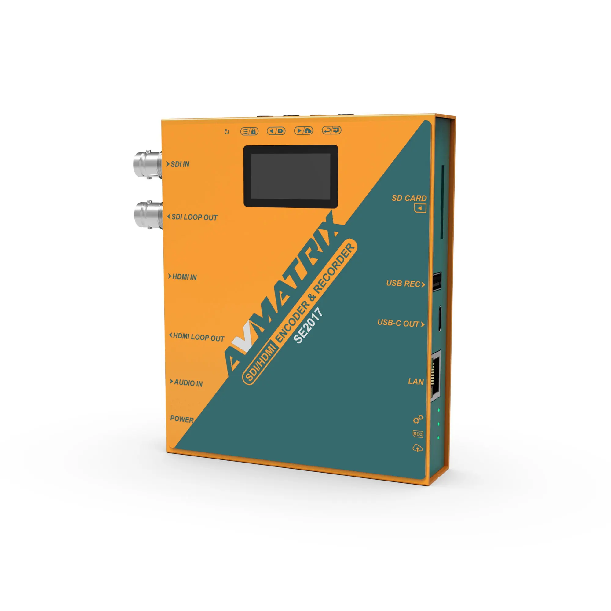 AVMATRIX SE2017 HDMI SDI registratore Encoder con scheda USB/SD registrazione e più protocolli di Streaming POE