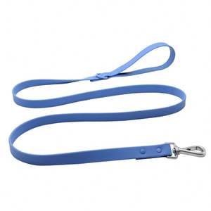 สายจูงสุนัขแบบเรียบง่ายกันน้ำได้หลากหลายสีสายรัดเคลือบ PVC ทนทานสำหรับวิ่งเดินกลางแจ้ง - Product Image 5