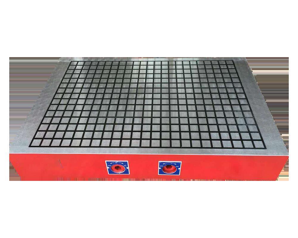 Plateau à mandrin magnétique super permanent, établi pour fraiseuse CNC, 200x300mm