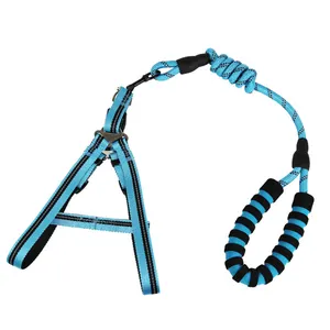 宠物用品牵引绳套装反光提升狗线束可调重型绳牵引绳狗训练绳