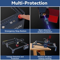 Machine de gravure sur métal SCULPFUN S9 90W pour plastique et acrylique, gravure laser 3D
