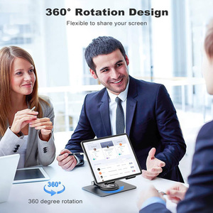 Nouveau support plat en métal creux rotatif pliable support d'ordinateur portable <span class=keywords><strong>brosse</strong></span> drame support de chaleur Supports de Base pour Halloween nouvel an Graduation - Product Image 3