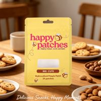 Sacs Mylar personnalisés de luxe imprimés, sachets refermables de qualité alimentaire, emballages Mylar pour beurre, biscuits et confiseries artisanales haut de gamme
