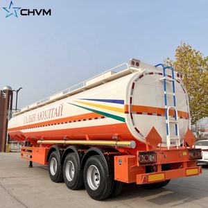 뜨거운 판매 3 축 스테인레스 스틸/알루미늄 연료 탱커 세미 트레일러 가솔린/디젤 트럭 트레일러 - Product Image 4