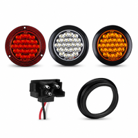 Feux arrière LED pour remorque KW8019, 4 pouces, 12V, clignotants, feux de recul, SAE DOT, étanches IP67, garantie 2 ans