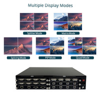 DQINFOS 8 12 LED LCD 4K Çok Formatlı Bölücüler Çoklu Ekran Video Duvarı Birleştirme İşlemcisi Anahtarlayıcı Perakende Mağazası Alışverişi için