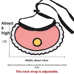 Carino solido gatto bavaglino cane sciarpa in cotone poliestere Pet bandane per natale Capodanno vacanza <span class=keywords><strong>Garfield</strong></span> Dog accessorio - Product Image 6