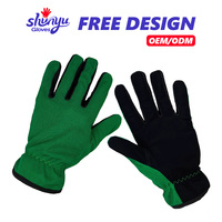 Gants de travail en cuir nubuck à doigts entiers, résistants au froid, antidérapants, en tissu tricoté durable, gants de sécurité polyvalents pour le travail