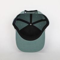 Gorra de malla de conductor de camión de poliéster 100% al por mayor logotipo bordado personalizado sombrero a rayas de 5 paneles OEM disponible con decoración de cuerda